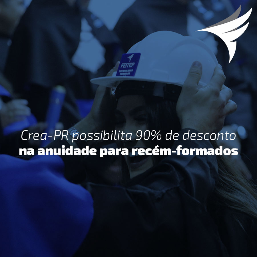 Crea-PR possibilita 90% de desconto na anuidade para recém-formados